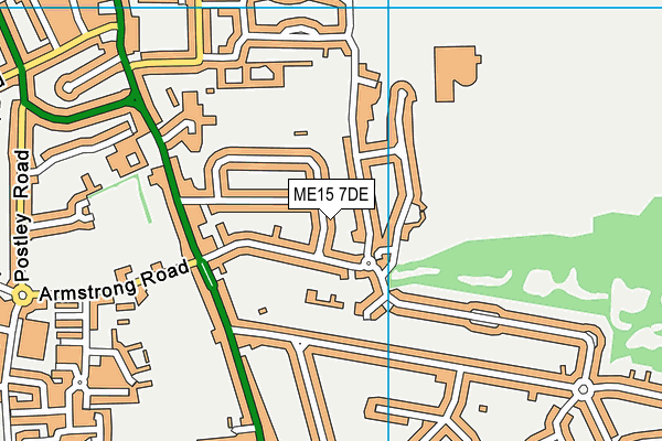 ME15 7DE map - OS VectorMap District (Ordnance Survey)