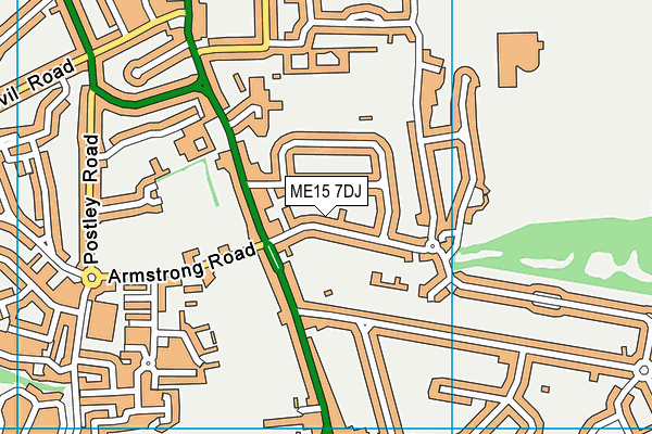 ME15 7DJ map - OS VectorMap District (Ordnance Survey)