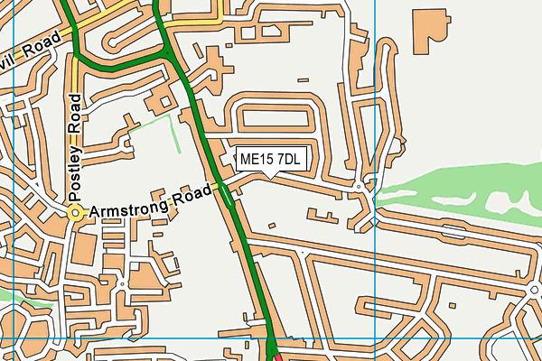 ME15 7DL map - OS VectorMap District (Ordnance Survey)