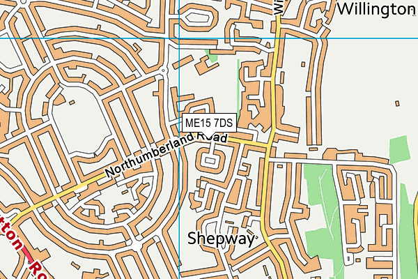 ME15 7DS map - OS VectorMap District (Ordnance Survey)