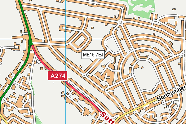 Somerset Field map (ME15 7EJ) - OS VectorMap District (Ordnance Survey)
