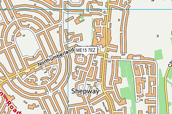 ME15 7EZ map - OS VectorMap District (Ordnance Survey)