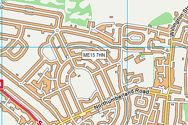 ME15 7HN map - OS VectorMap District (Ordnance Survey)