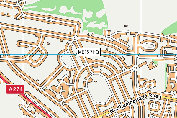 ME15 7HQ map - OS VectorMap District (Ordnance Survey)