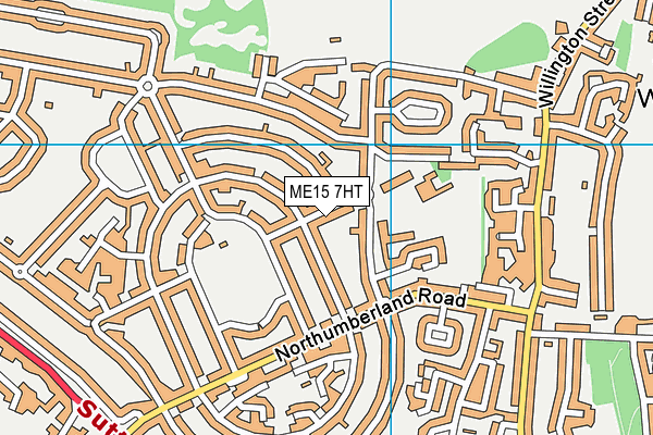ME15 7HT map - OS VectorMap District (Ordnance Survey)