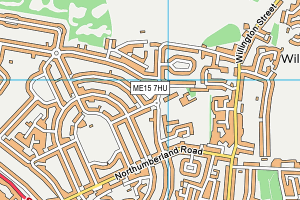 ME15 7HU map - OS VectorMap District (Ordnance Survey)