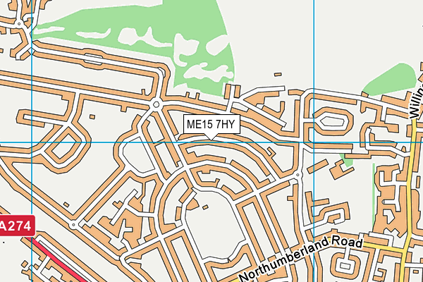 ME15 7HY map - OS VectorMap District (Ordnance Survey)