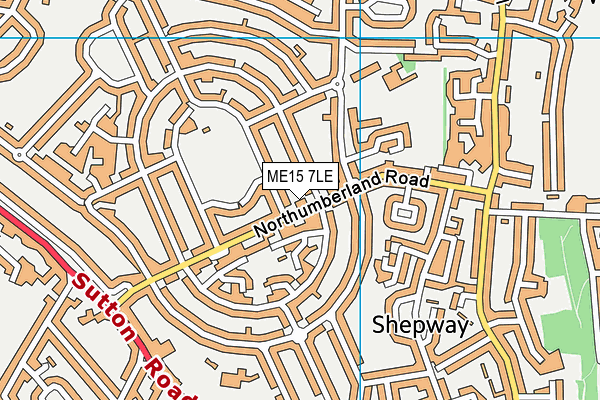 ME15 7LE map - OS VectorMap District (Ordnance Survey)