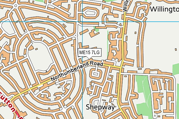 ME15 7LG map - OS VectorMap District (Ordnance Survey)