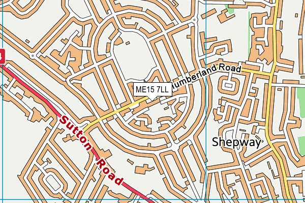 ME15 7LL map - OS VectorMap District (Ordnance Survey)