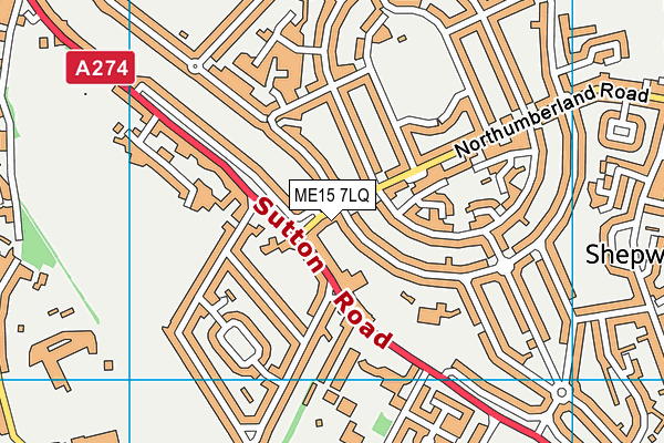 ME15 7LQ map - OS VectorMap District (Ordnance Survey)