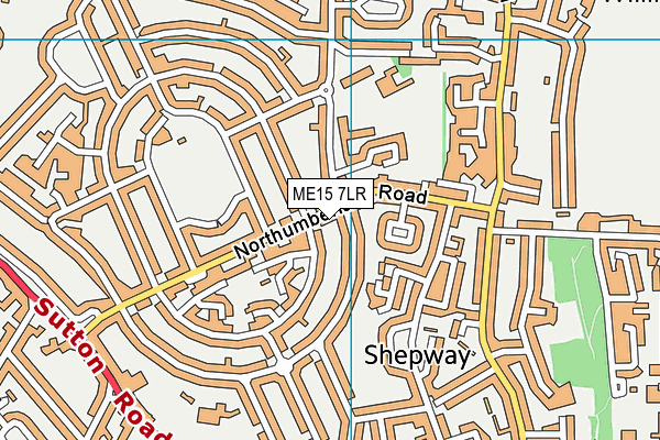ME15 7LR map - OS VectorMap District (Ordnance Survey)