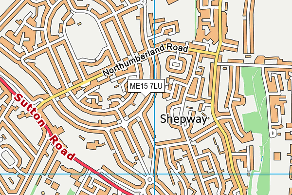 ME15 7LU map - OS VectorMap District (Ordnance Survey)