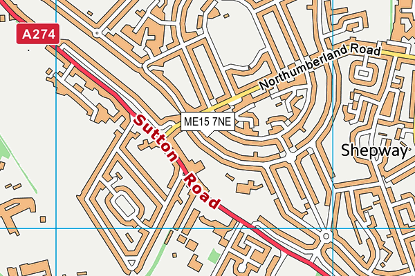 ME15 7NE map - OS VectorMap District (Ordnance Survey)