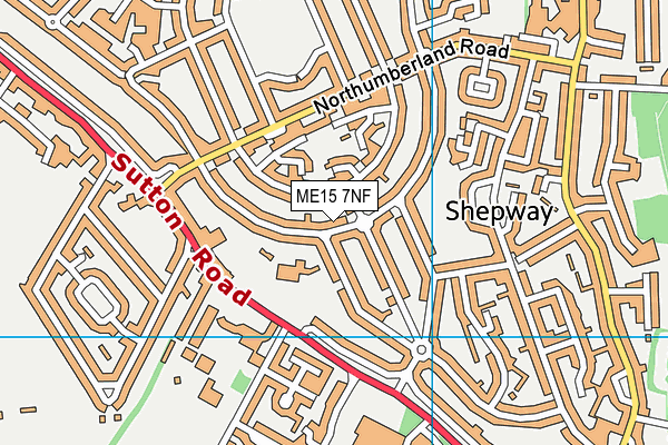 ME15 7NF map - OS VectorMap District (Ordnance Survey)