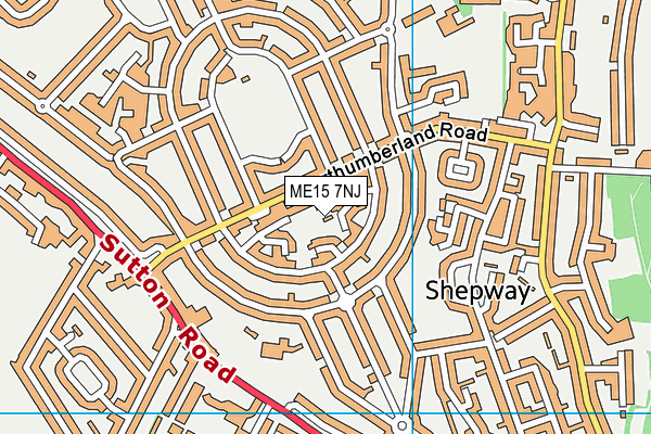 ME15 7NJ map - OS VectorMap District (Ordnance Survey)