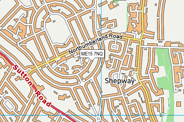 ME15 7NQ map - OS VectorMap District (Ordnance Survey)