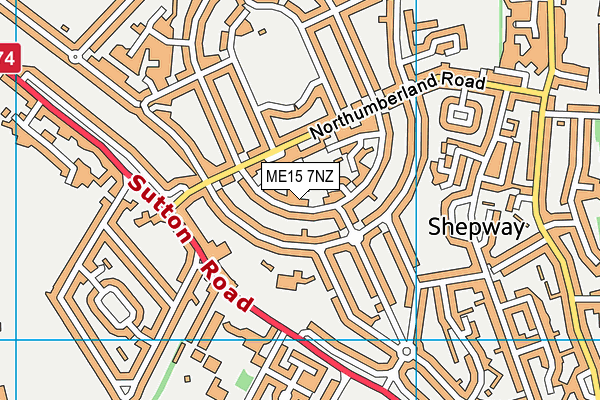 ME15 7NZ map - OS VectorMap District (Ordnance Survey)