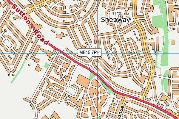 ME15 7PH map - OS VectorMap District (Ordnance Survey)