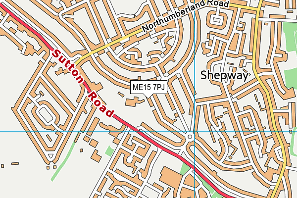 ME15 7PJ map - OS VectorMap District (Ordnance Survey)