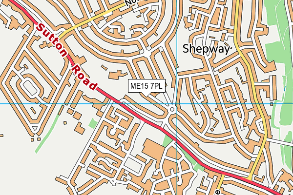 ME15 7PL map - OS VectorMap District (Ordnance Survey)