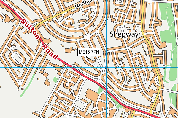 ME15 7PN map - OS VectorMap District (Ordnance Survey)