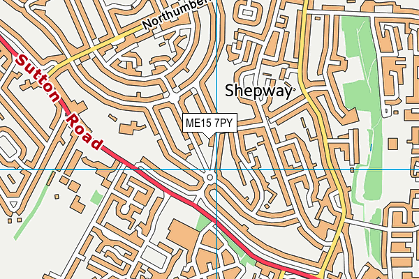 ME15 7PY map - OS VectorMap District (Ordnance Survey)