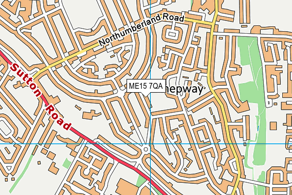 ME15 7QA map - OS VectorMap District (Ordnance Survey)