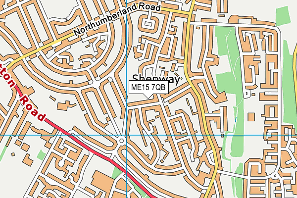 ME15 7QB map - OS VectorMap District (Ordnance Survey)