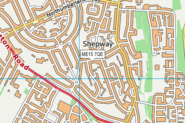 ME15 7QE map - OS VectorMap District (Ordnance Survey)