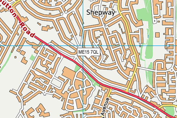 ME15 7QL map - OS VectorMap District (Ordnance Survey)