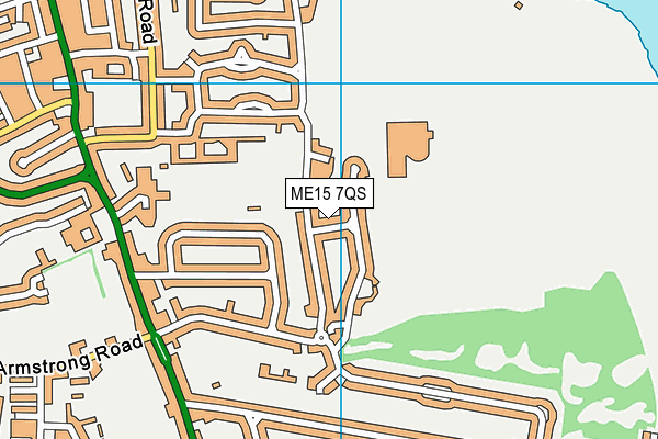 ME15 7QS map - OS VectorMap District (Ordnance Survey)