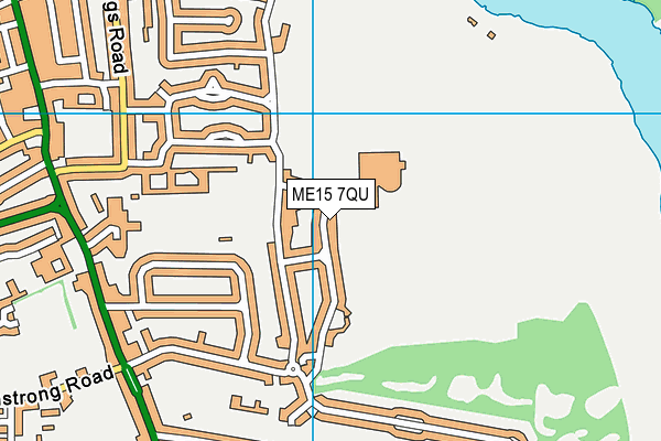 ME15 7QU map - OS VectorMap District (Ordnance Survey)