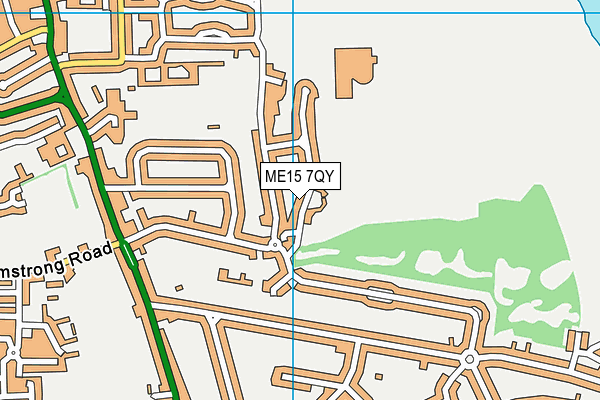 ME15 7QY map - OS VectorMap District (Ordnance Survey)