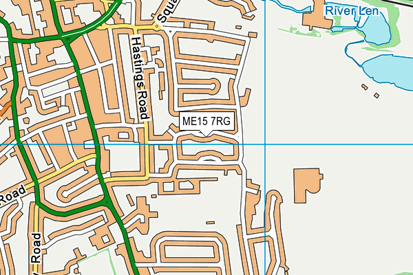 ME15 7RG map - OS VectorMap District (Ordnance Survey)