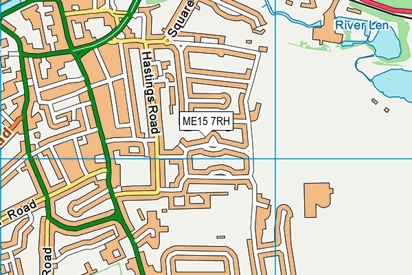 ME15 7RH map - OS VectorMap District (Ordnance Survey)