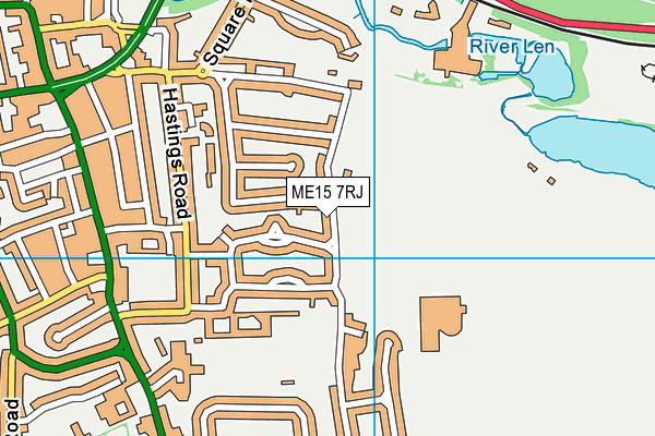 ME15 7RJ map - OS VectorMap District (Ordnance Survey)