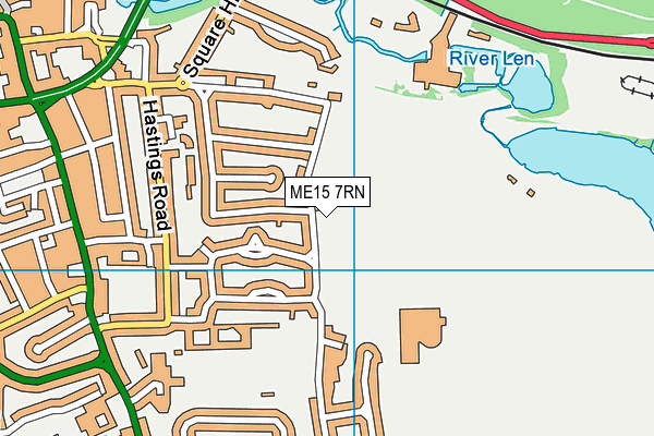 Maidstone Leisure Centre map (ME15 7RN) - OS VectorMap District (Ordnance Survey)