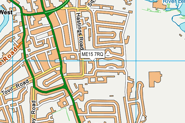 ME15 7RQ map - OS VectorMap District (Ordnance Survey)