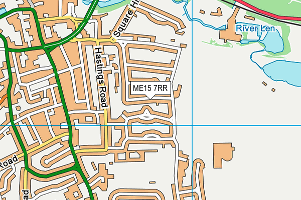 ME15 7RR map - OS VectorMap District (Ordnance Survey)