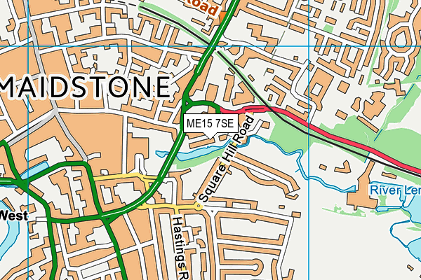 ME15 7SE map - OS VectorMap District (Ordnance Survey)