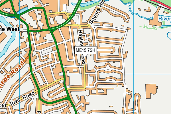 ME15 7SH map - OS VectorMap District (Ordnance Survey)