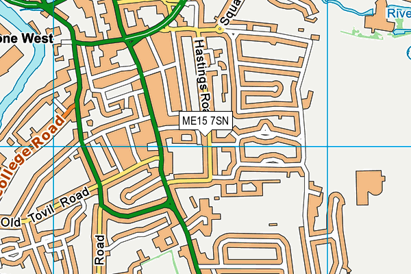 ME15 7SN map - OS VectorMap District (Ordnance Survey)