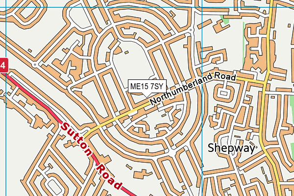 ME15 7SY map - OS VectorMap District (Ordnance Survey)