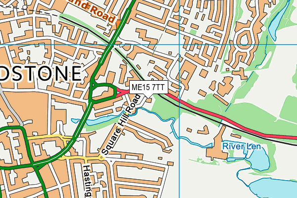 ME15 7TT map - OS VectorMap District (Ordnance Survey)