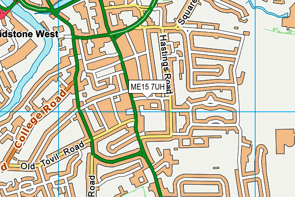 ME15 7UH map - OS VectorMap District (Ordnance Survey)