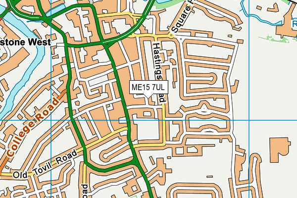 ME15 7UL map - OS VectorMap District (Ordnance Survey)
