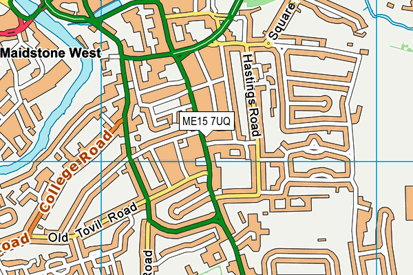 ME15 7UQ map - OS VectorMap District (Ordnance Survey)