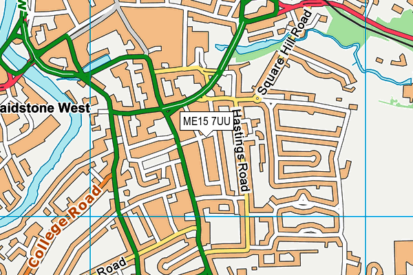 ME15 7UU map - OS VectorMap District (Ordnance Survey)