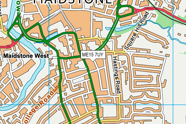 ME15 7UY map - OS VectorMap District (Ordnance Survey)